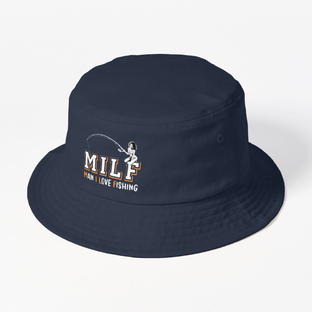 MILF-Man I Love Fishing Funny Fishing Fisher Sustainable Bucket Hat