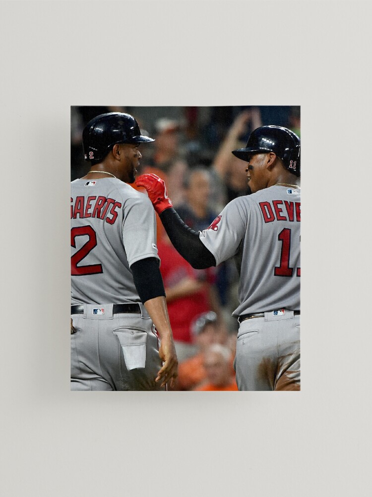 Rafael Devers Baseball Player Illustration Printed Card / 