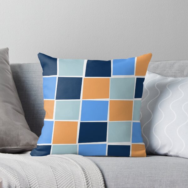 Item preview, Blue and orange colourful squares designed and sold by CatsHappy.
