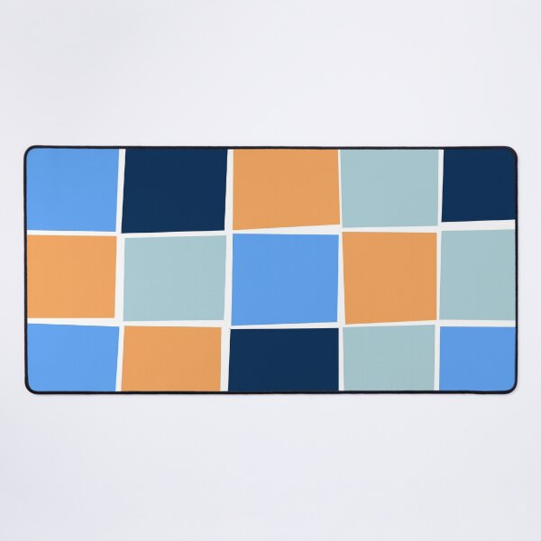 Item preview, Blue and orange colourful squares designed and sold by CatsHappy.