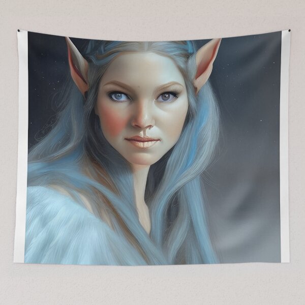 Item preview, Portrait of an Elven Ice Princess designed and sold by Colin Bentham.