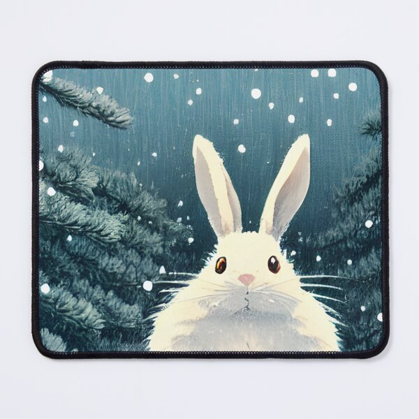 Item preview, Cute Flemish Giant Rabbit in the Christmas Snow designed and sold by wigobun.