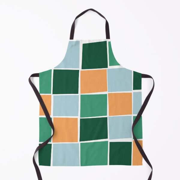 Item preview, Green and orange colourful squares designed and sold by CatsHappy.