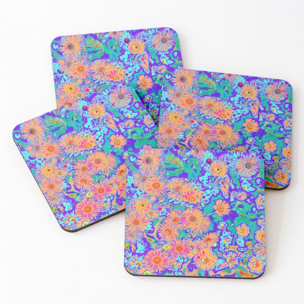 Item preview, Psychedelic flowers pattern designed and sold by GaliYoga.