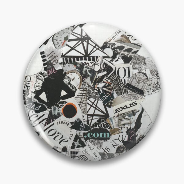 Item preview, Abstract Black and White Paper Collage Art.  ¨It isn´t  whether you fail or stumble, it´s how hard you fight¨. designed and sold by Artsymirveras.