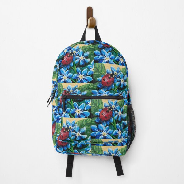 Item preview, Lady Bug on Blue Flowers - #3 in a series of 4 designed and sold by BearFootStudios.