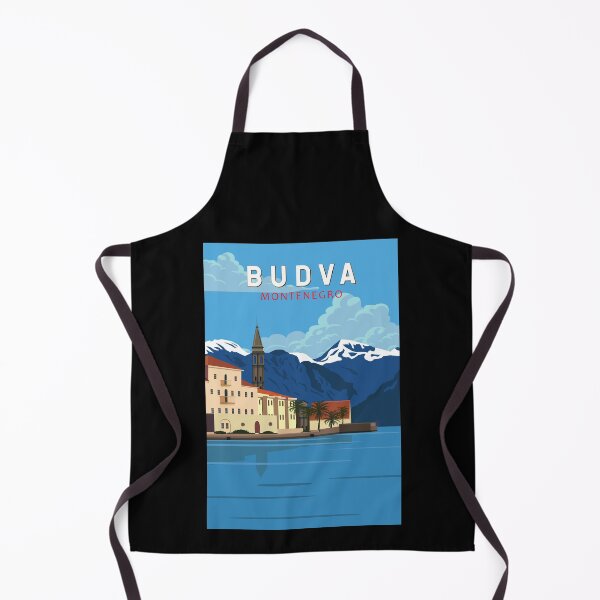 Item preview, Budva Montenegro Retro Travel Art Vintage designed and sold by KrisSidDesigns.