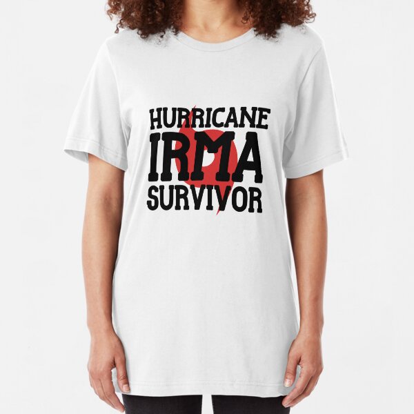 Hurricane Irma 2017 Storm Survivor Slim Fit T-Shirt