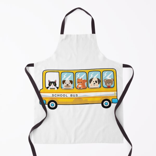 Item preview, School Bus With Cat, Dog and Other Funny Animals designed and sold by YouHappyMyHappy.