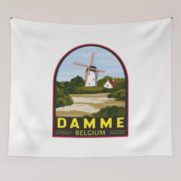Item preview, Damme Belgium Retro Emblem designed and sold by KrisSidDesigns.