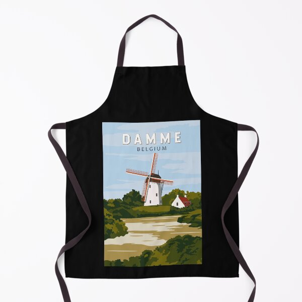Item preview, Damme Belgium Retro Travel Art Vintage designed and sold by KrisSidDesigns.