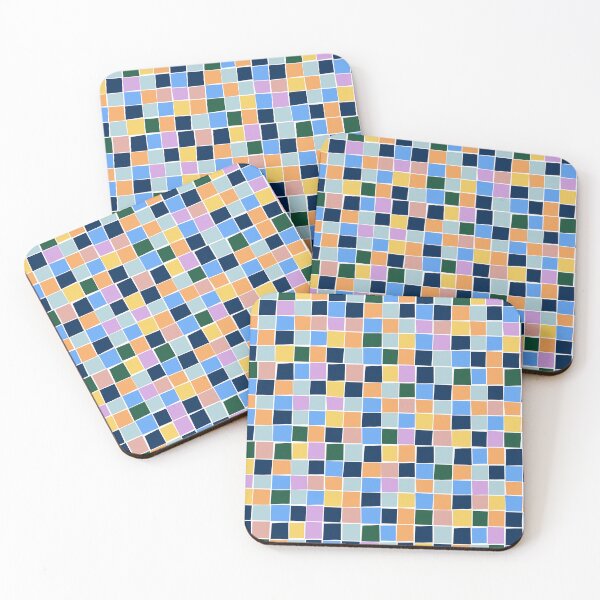 Item preview, Multicoloured miniature squares pattern designed and sold by CatsHappy.