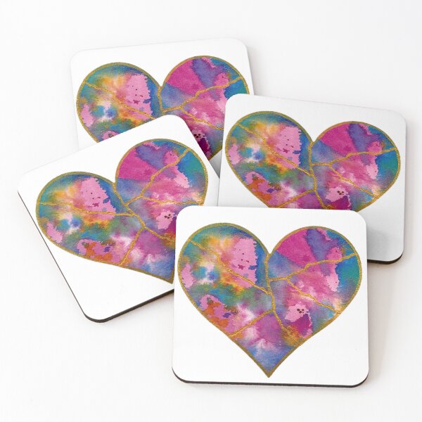 Item preview, Kintsugi Mended Heart-multi designed and sold by JuliAnnGessler.