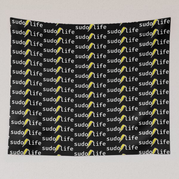 Item preview, sudo life. A funny design perfect for unix and linux users, sysadmins or anyone in IT support designed and sold by robimerch.