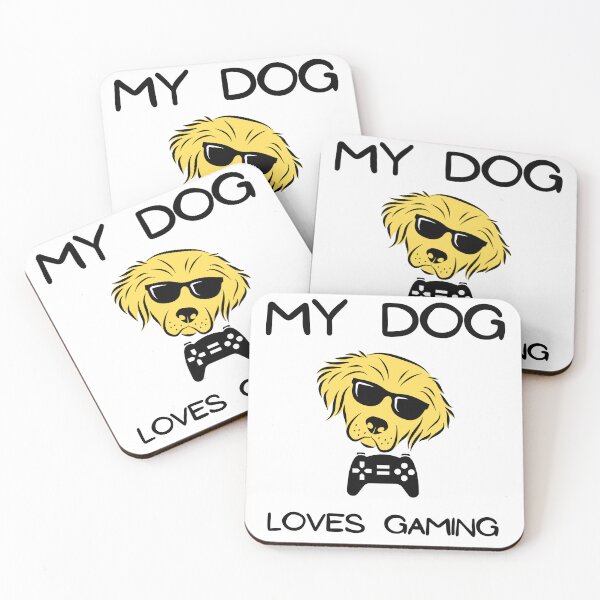 Item preview, My Dog Loves Gaming Classic T-shirt designed and sold by Sam-Roth ⭐⭐⭐⭐⭐.