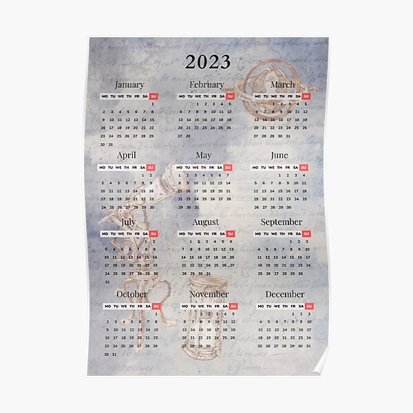 Póster calendario imprimible calendario imprimible calendario imprimible
