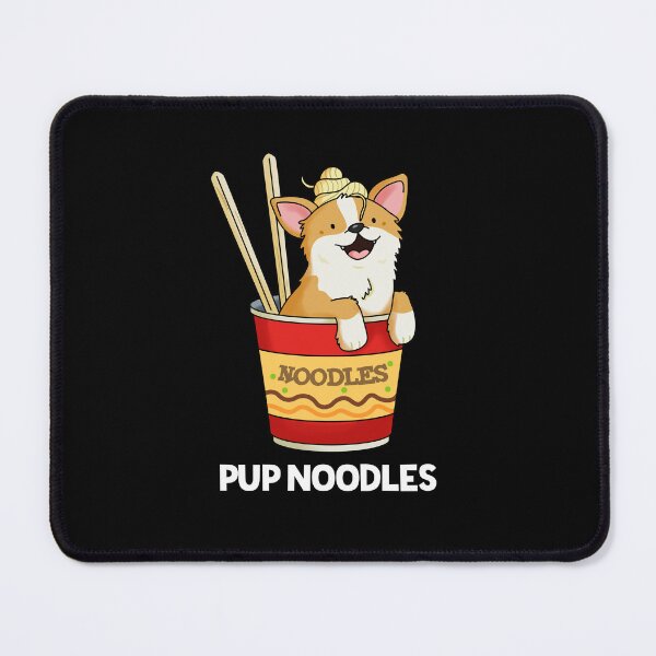 Item preview, Pup Noodles Funny Cup Noodles Puns (Dark BG) designed and sold by punnybone.