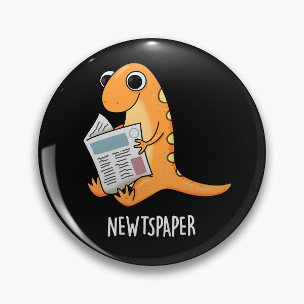 Item preview, Newtspaper Newspaper Funny Newt Puns (Dark BG) designed and sold by punnybone.