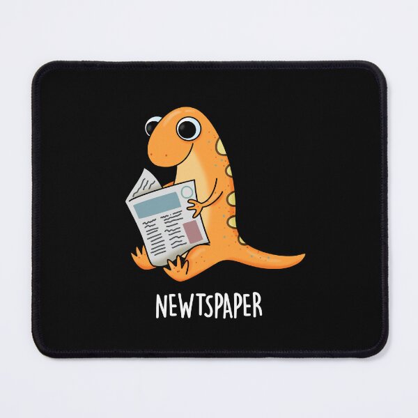 Item preview, Newtspaper Newspaper Funny Newt Puns (Dark BG) designed and sold by punnybone.