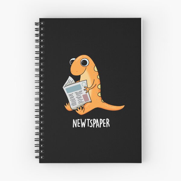 Item preview, Newtspaper Newspaper Funny Newt Puns (Dark BG) designed and sold by punnybone.