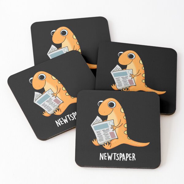 Item preview, Newtspaper Newspaper Funny Newt Puns (Dark BG) designed and sold by punnybone.