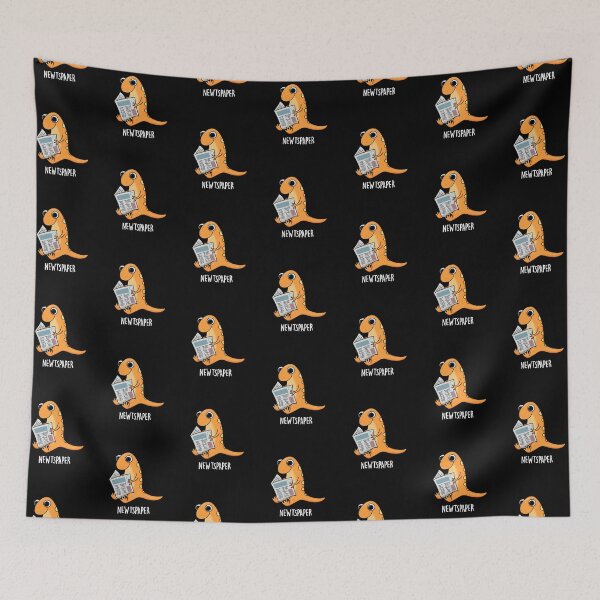 Item preview, Newtspaper Newspaper Funny Newt Puns (Dark BG) designed and sold by punnybone.