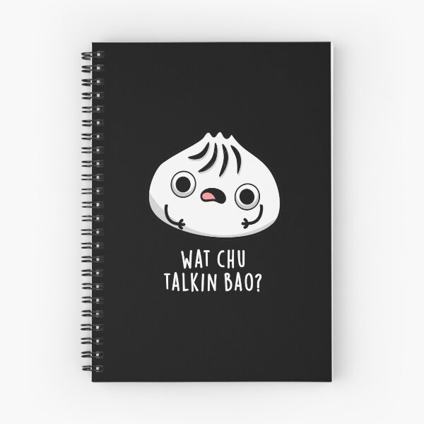 Item preview, What Chu Talkin Bao Funny Dimsum Puns (Dark BG) designed and sold by punnybone.