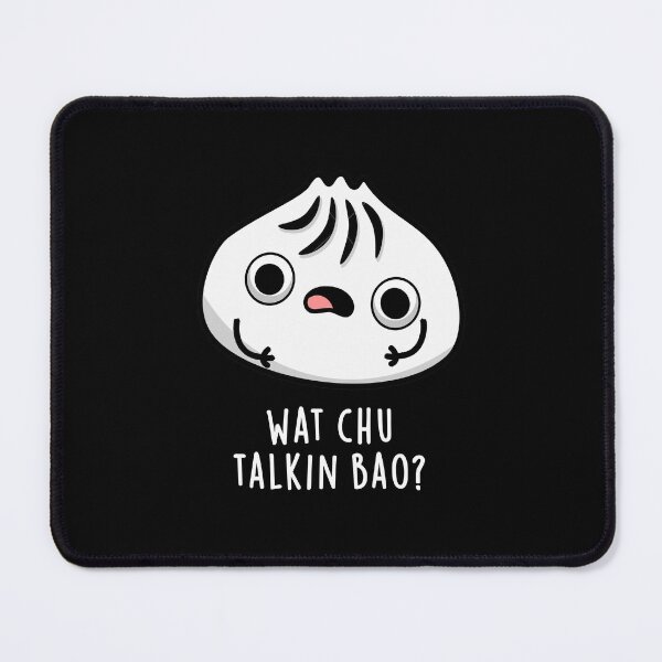 Item preview, What Chu Talkin Bao Funny Dimsum Puns (Dark BG) designed and sold by punnybone.