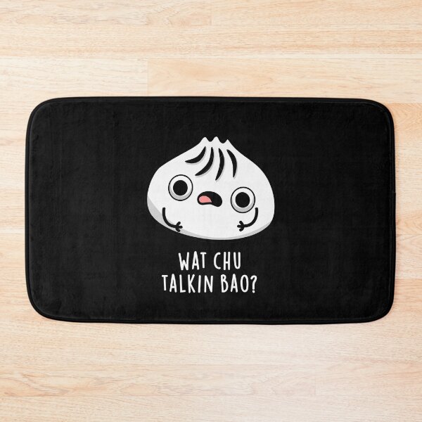 Item preview, What Chu Talkin Bao Funny Dimsum Puns (Dark BG) designed and sold by punnybone.