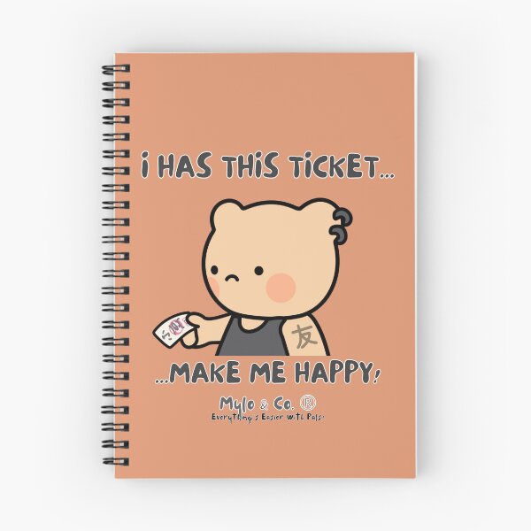 Item preview, NFT Art I Has This Ticket... ...Make Me Happy... (Mylo and Co.  | #4 of 16)  designed and sold by BlokCHN-Designs.
