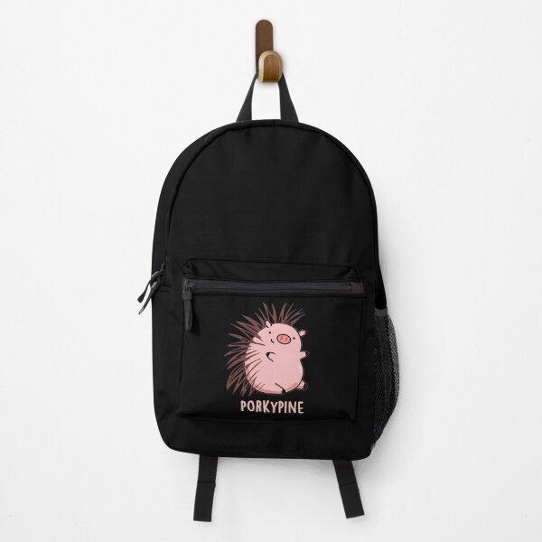 Item preview, Porky-pine Funny Porcupine Pig Puns (Dark BG) designed and sold by punnybone.