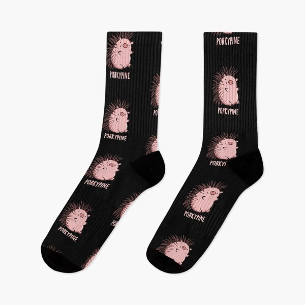 Item preview, Porky-pine Funny Porcupine Pig Puns (Dark BG) designed and sold by punnybone.