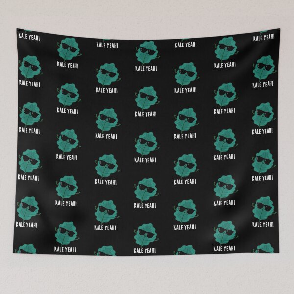 Item preview, Kale Yeah Funny Veggie Puns (Dark BG) designed and sold by punnybone.