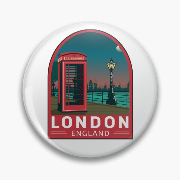 Item preview, London England Retro Emblem designed and sold by KrisSidDesigns.