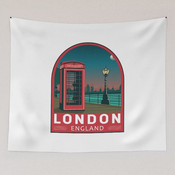 Item preview, London England Retro Emblem designed and sold by KrisSidDesigns.