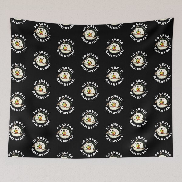 Item preview, Go Ahead Maki My Day Funny Sushi Puns (Dark BG) designed and sold by punnybone.