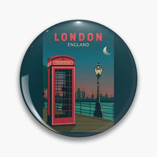 Item preview, London England Retro Travel Art Vintage designed and sold by KrisSidDesigns.