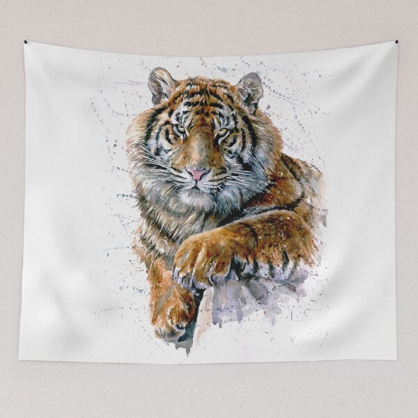 Item preview, Tiger watercolor predator designed and sold by Kostart.
