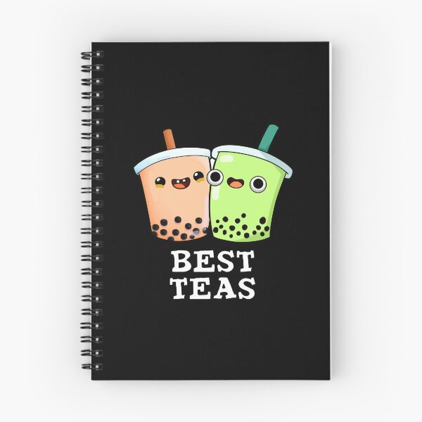 Item preview, Best Teas Funny Besties Boba Tea Puns (Dark BG) designed and sold by punnybone.
