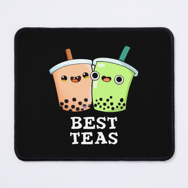 Item preview, Best Teas Funny Besties Boba Tea Puns (Dark BG) designed and sold by punnybone.
