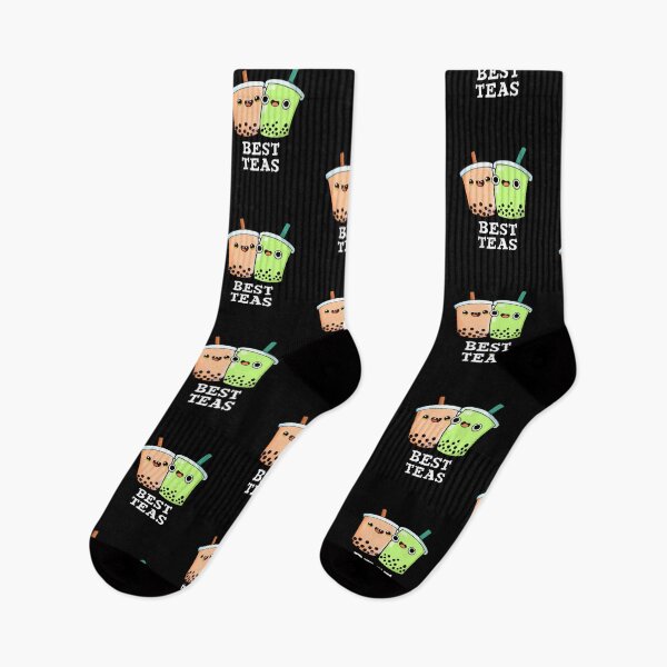 Item preview, Best Teas Funny Besties Boba Tea Puns (Dark BG) designed and sold by punnybone.