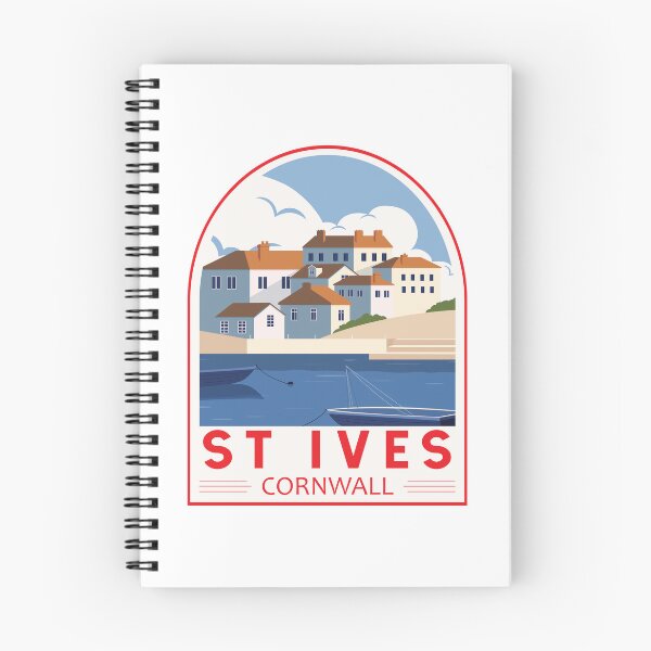 Item preview, St Ives Cornwall England Retro Emblem designed and sold by KrisSidDesigns.