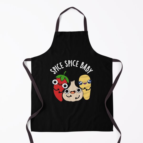 Item preview, Spice Spice Baby Funny Food Puns (Dark BG) designed and sold by punnybone.