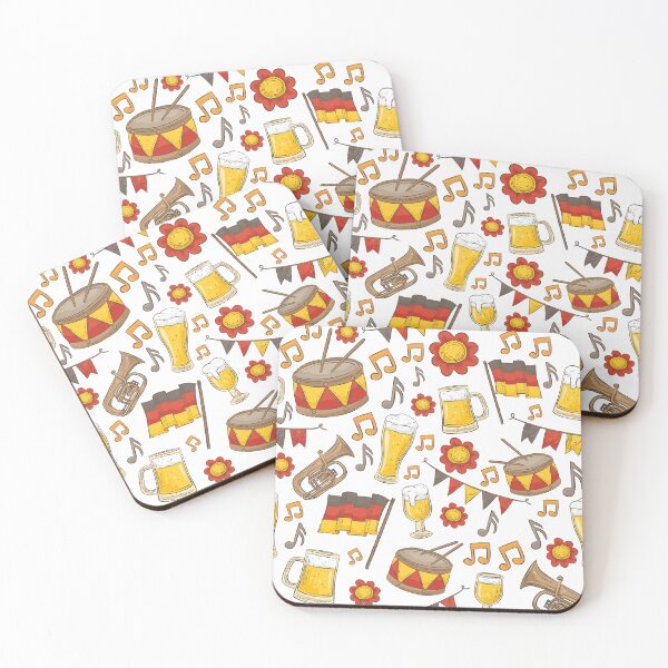 Item preview, Music and Beer Oktoberfest Pattern (White) designed and sold by Geo De la Cruz.