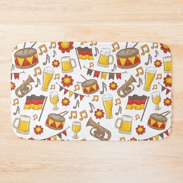 Item preview, Music and Beer Oktoberfest Pattern (White) designed and sold by Geo De la Cruz.