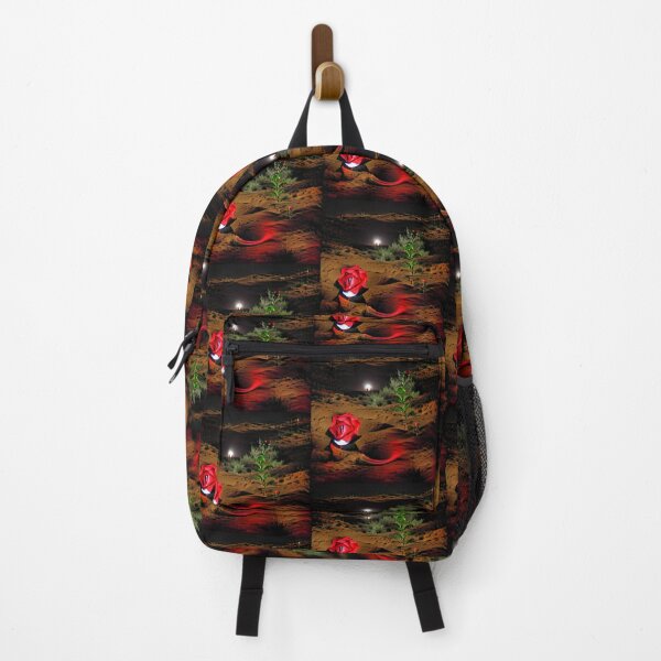 Item preview, A red rose in the desert illuminated by the full moon designed and sold by Tienda Argentina.