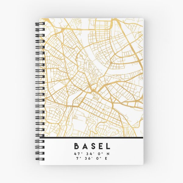 Item preview, BASEL SWITZERLAND CITY STREET MAP ART designed and sold by deificusArt.