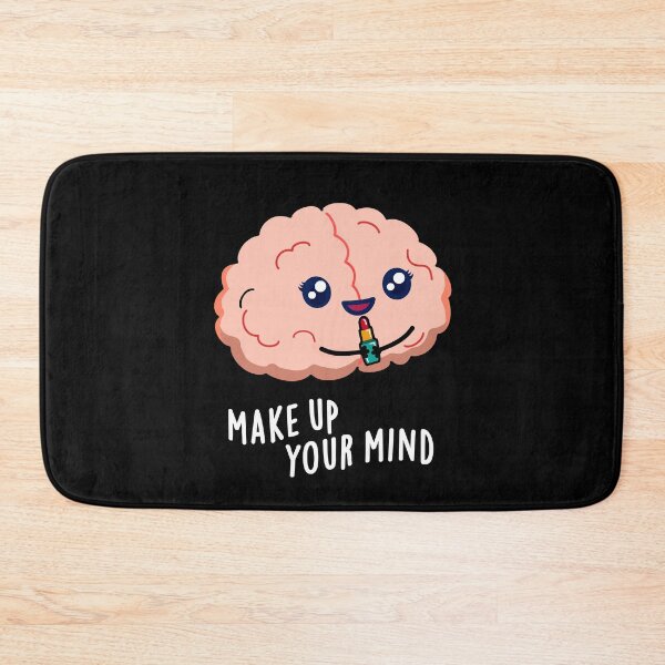 Item preview, Make Up Your Mind Funny Brain Puns (Dark BG) designed and sold by punnybone.