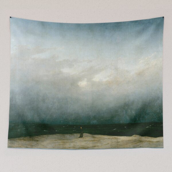 Item preview, Painting The Monk by the Sea by David Friedrich Caspar designed and sold by nextstepdesigns.