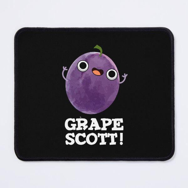 Item preview, Grape Scott Funny Fruit Grape Puns (Dark BG) designed and sold by punnybone.